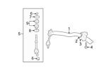 06506443aa Chrysler Brand New Genuine Oem Suspension Stabilizer Bar Link Nut