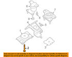 112985v101 Nissan Oem Engine Motor Insulator Bolt