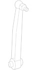 124-320-02-89 Genuine Stabilizer Link