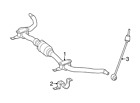 166-320-34-11 Mercedes-benz Genuine Stabilizer Bar