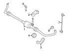 37-11-6-775-205 Bmw Genuine Stabilizer Bar