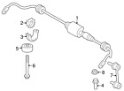 37-12-6-775-187 Bmw Genuine Stabilizer Bar