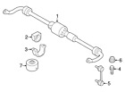 37-12-6-781-256 Bmw Genuine Stabilizer Bar