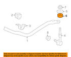 90540a0001 Toyota Oem Tundra Front Bar Spacer