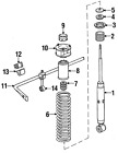 965-333-701-10 911 Porsche Genuine Stabilizer