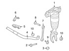 955-343-702-01 Porsche Genuine Cayenne Stabilizer