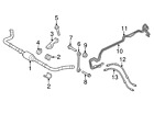 958-343-703-01 Porsche Genuine Cayenne Stabilizer Bar