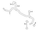 9ya0-21-084b 9ya021084b Mazda Brand New Genuine Oem Suspension Stabilizer Bar Bracket Bolt