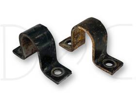 F81a-38353-ab Ford 99-04 F250 F350 4x4 Front Axle Sway Bar Bushing Brackets Bracket Set Oe