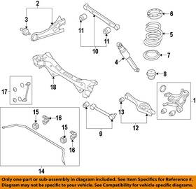 Hyundai 555102w010 Used Rear Suspension Stabilizer Bar Fits 2018 Santa Fe Swb Sport F
