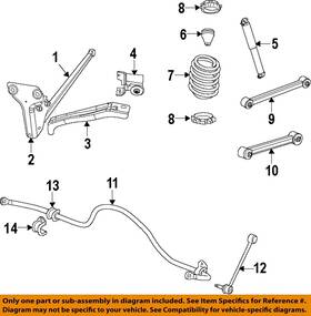 Jeep 68070122aa Used Rear Suspension Stabilizer Bar Fits 2012 Liberty Grade A