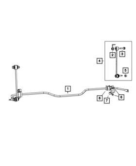 68235278ab Mopar Genuine Stabilizer Bar Link Kit