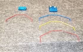 53695 Tamiya 53694 Vintage Tt-01 Chassis Sway Bar Front Rear Stabilizer Set Rare 53695 Tamiya 53694 Vintage Tt-01 Chassis Sway Bar Front Rear Stabilizer Set Rare