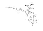 W506441s439 Ford Brand New Genuine Oem Suspension Stabilizer Bar Bracket Bolt