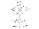 W713968s440 Ford New Oem Suspension Stabilizer Bar Link Nut Explorer Flex