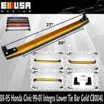 Emusa Lower Tie Bar For 88-95 Civic 88-91 Crx 93-97 Delsol 99-01 Integra Gold. Fixed Price $931.34.
