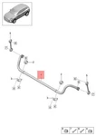 Genuine Porsche Macan Anti-roll Bar 95B411309J. Fixed Price $300.45.