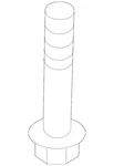 Genuine Ford Stabilizer Bar Bolt W711107-S442. Fixed Price $6.00.