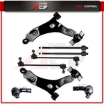 New 8PC Set: Lower Control Arms Tie Rods Sway Bars Suspension & Steering Part. Fixed Price $92.57.