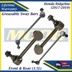 Moog Oem Greasable Front & Rear Sway Bars For 2017-2019 Honda Ridgeline 3.5L. Fixed Price $150.95.