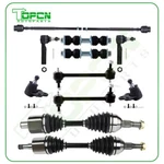 12PCS Front Tie Rod End Sway Bar Cv Axle Shaft For 2000-10 11 Chevrolet Impala. Fixed Price $157.69.