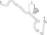 Genuine Nissan Stabilizer Bar 54611-7LF0B. Fixed Price $272.22.