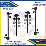 Moog Oem Front & Rear Sway Bar Links For 2010-2011 Saab 9-5 Lifetime Warranty. Fixed Price $120.00.