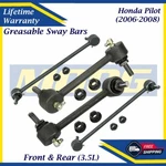 Moog Greasable Front & Rear Sway Bar Links For 2006-2008 Honda Pilot Lifetime W.. Fixed Price $146.45.