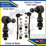 Moog Oem Front & Rear Sway Bar Links For 1993-2002 Mercury Villager 9YR Warranty. Fixed Price $140.35.