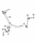 Genuine Mopar 2005-2014 Dodge Magnum Front Stabilizer Bar Bushing 4782990AC. Fixed Price $31.99.