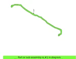 Nissan 54611-4Z000 Front Stabilizer 2000-2006 Sentra, New Genuine. Fixed Price $93.97.