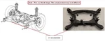Rear Crossmember Subframe Oem 14-16 Mazda 3 B45C2880XA. Fixed Price $175.00.