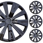 Pacrim 16" Gloss Black Universal Wheel Covers/hubcaps 10 Spoke Set Of 4. Fixed Price $66.99.