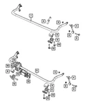 Genuine Mopar Stabilizer Bar Link 68306981AB. Fixed Price $31.13.