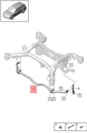 Genuine Porsche Cayenne 9YA Anti-roll Bar PAB51130500. Fixed Price $377.90.