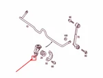 New Mb W203 Torsion Bar Bearing Bracket Rear Right A2033201042 Genuine. Fixed Price $80.10.