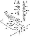 Genuine Mazda Stabilizer Bar GA5R-28-151. Fixed Price $153.75.