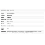 2014 Mercedes-benz CLA250 Rear Suspension Arm A2463520888. Fixed Price $59.98.