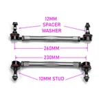 Gsp Godspeed Project Front Adjustable Sway Bar Links 230MM-260MM W/ 12MM Bolt. Fixed Price $60.00.