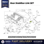Genuine Rear Stabilizer Link Set 55530DO000 55531DO000 For Kia EV9. Fixed Price $114.00.