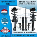 Monroe Oem Front Struts & Rear Shocks W/sway Bar Links For 2011 Hyundai Sonata. Fixed Price $512.61.