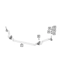 Genuine Mopar Front Stabilizer Bar 68509178AA. Fixed Price $371.45.