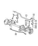 Genuine Mopar Front Sway Bar 52088284AE. Fixed Price $23.56.