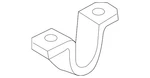 Genuine Audi Stabilizer Bar Bracket 4D0-411-336-G. Fixed Price $10.56.
