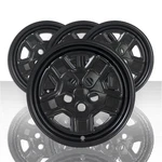Set Of 4 16" 5 Indented Spoke Wheel Skins For 2007-17 Jeep Patriot Gloss Black. Fixed Price $88.37.