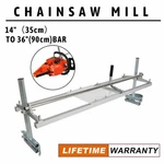 Chainsaw Mill Kit 14"-36" Portable Guide Bar Aluminum Planking Lumber Cutting. Fixed Price $72.76.