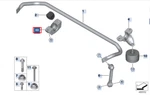 Bmw G30 Rear Right Stabilizer Bracket 33556861478. Fixed Price $53.47.