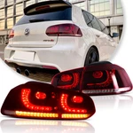 Led Tail Lights For 2011-2014 Vw Golf MK6 Gti Customized Red Lens W/ Sequentiall. Fixed Price $253.99.