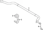 Genuine Nissan Stabilizer Bar 54611-7JA0A. Fixed Price $628.48.