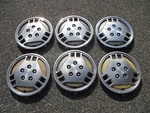 Lot Of 6 1989 Pontiac Transport Grand Prix 14 Inch Hubcaps Wheel Covers Beaters. Fixed Price $55.00.